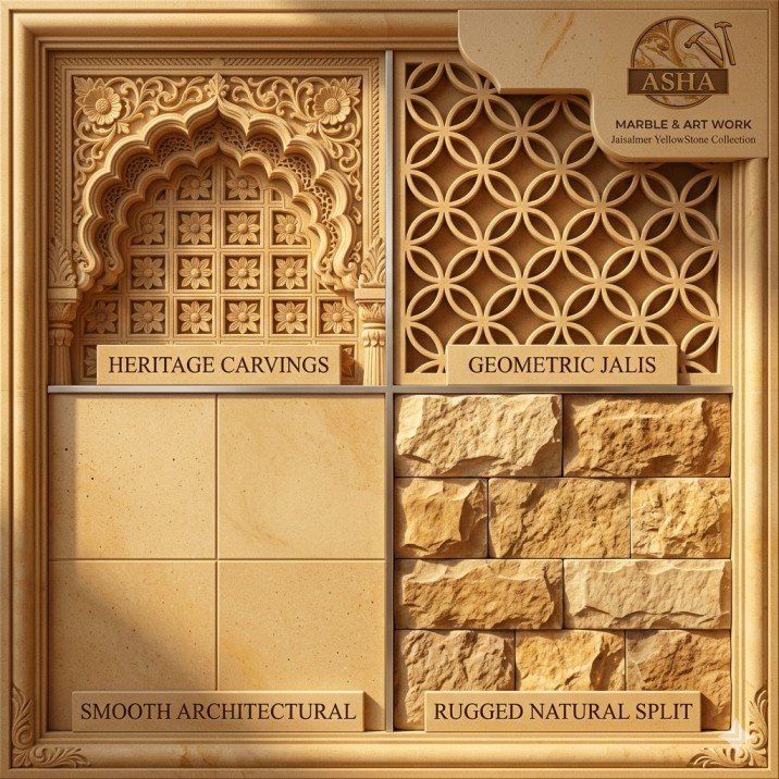 Jaisalmer Yellow Sandstone/Marble Cladding