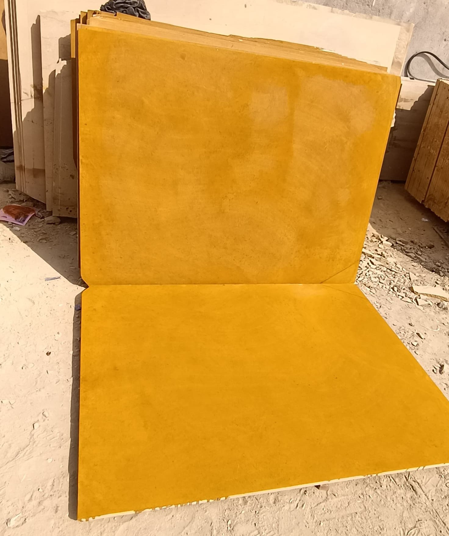 Jaisalmer Yellow Moolsagar Polished Marble 16 mm (Khandupa/Mundri/Sipla)