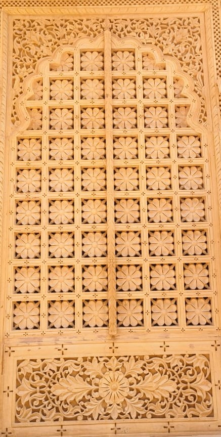 Jaisalmer Yellow Stone/Marble Jali and Roof Railing