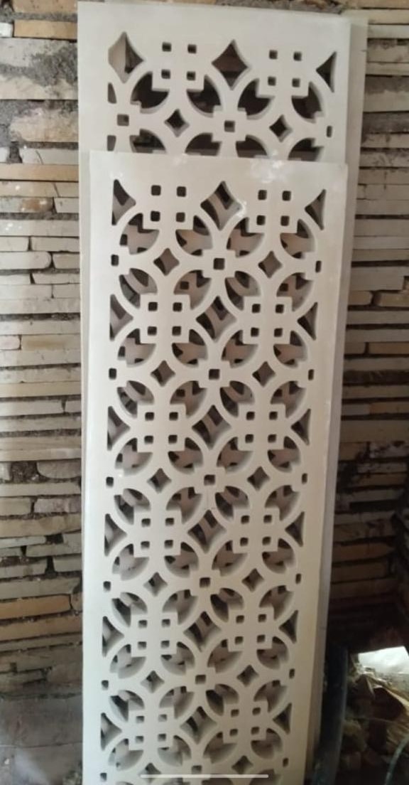 Jaisalmer Yellow Stone/Marble Jali and Roof Railing