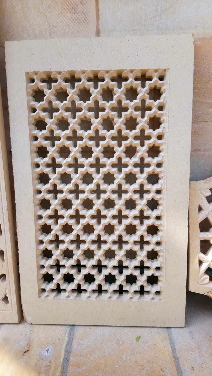 Jaisalmer Yellow Stone/Marble Jali and Roof Railing