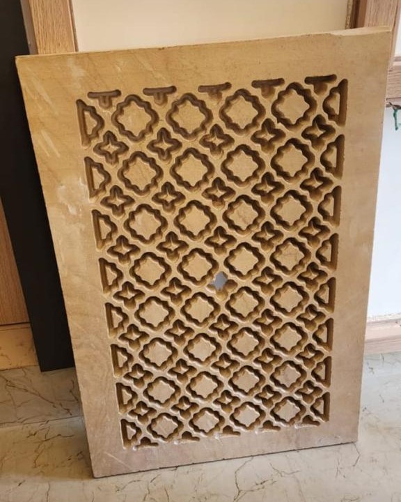 Jaisalmer Yellow Stone/Marble Jali and Roof Railing