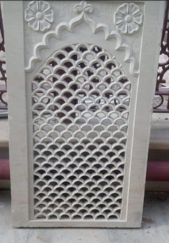 Jaisalmer Yellow Stone/Marble Jali and Roof Railing