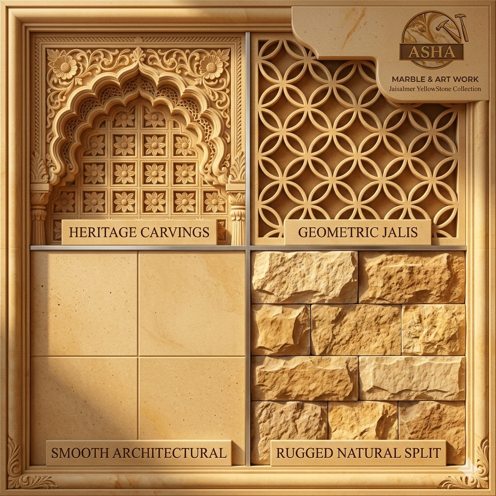 Jaisalmer Yellow Sandstone/Marble Cladding